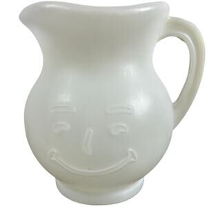 Smiling Pitcher- Kool-Aid Man- plastic- some wear- 90s nostalgia whimsical vases